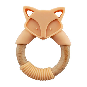 Silicone Wood Teether Ring